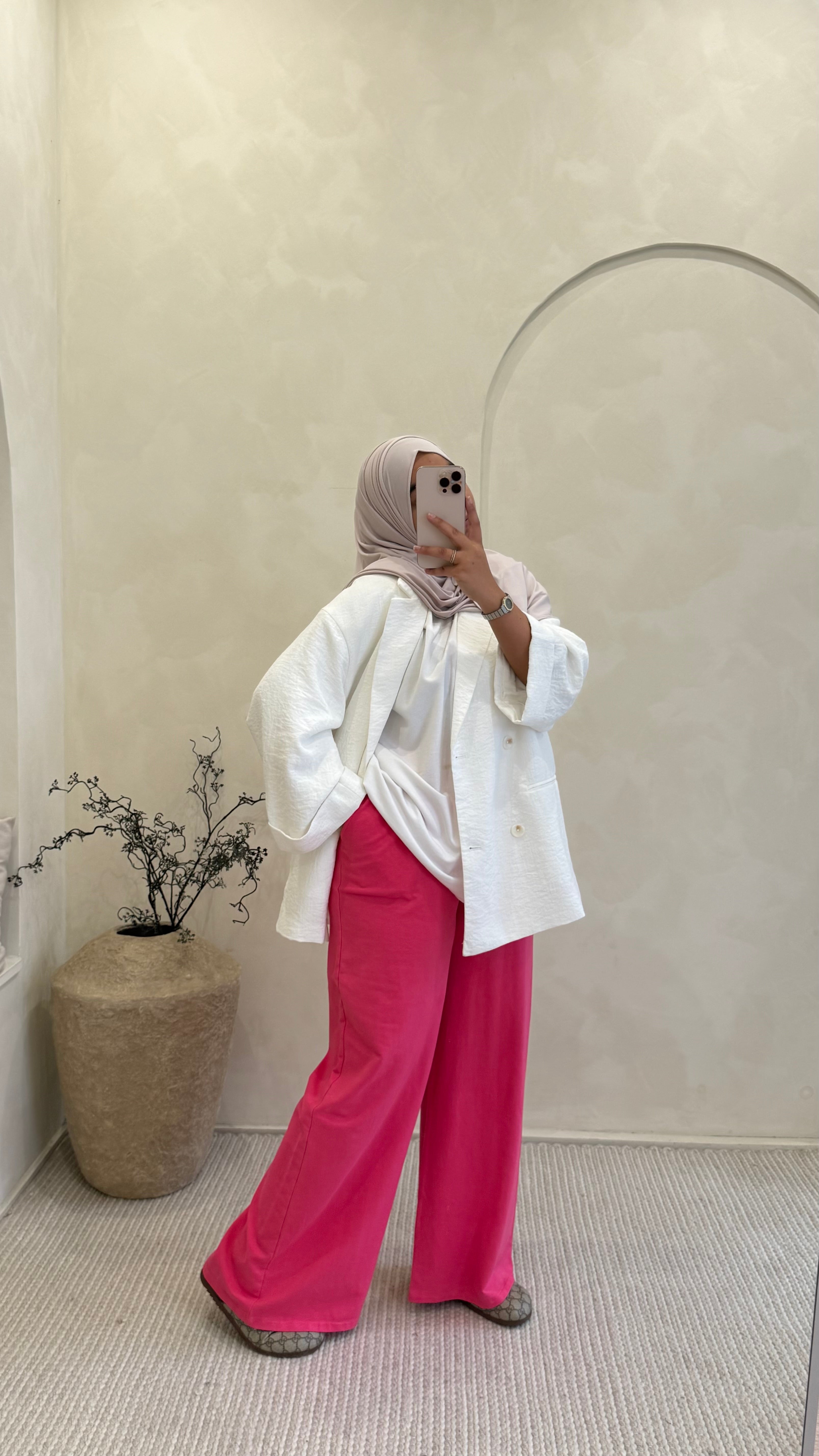 Pantalon jogging rose