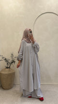 Ensemble Fyrielle carreaux Beige