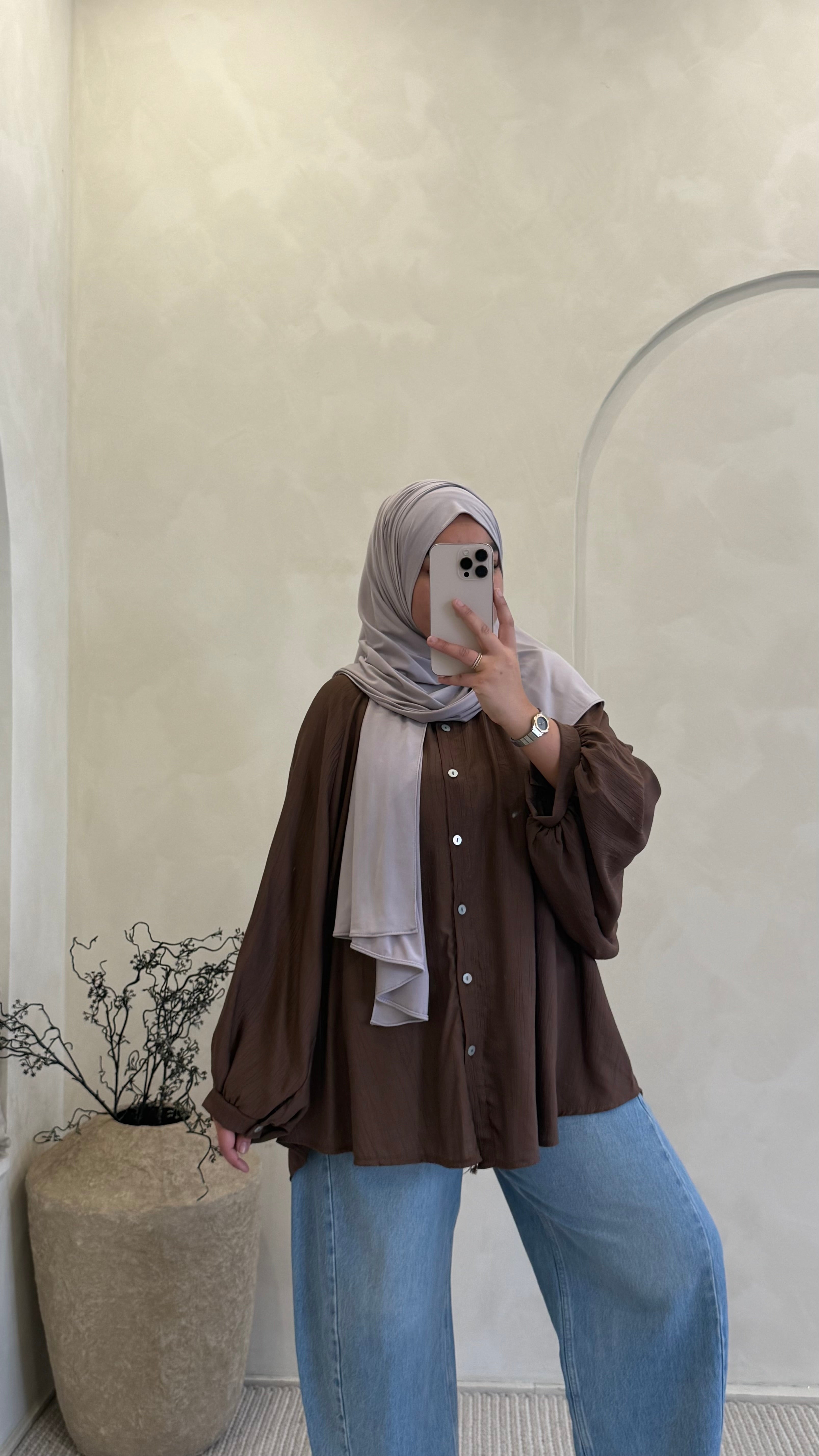 Chemise Lana Marron