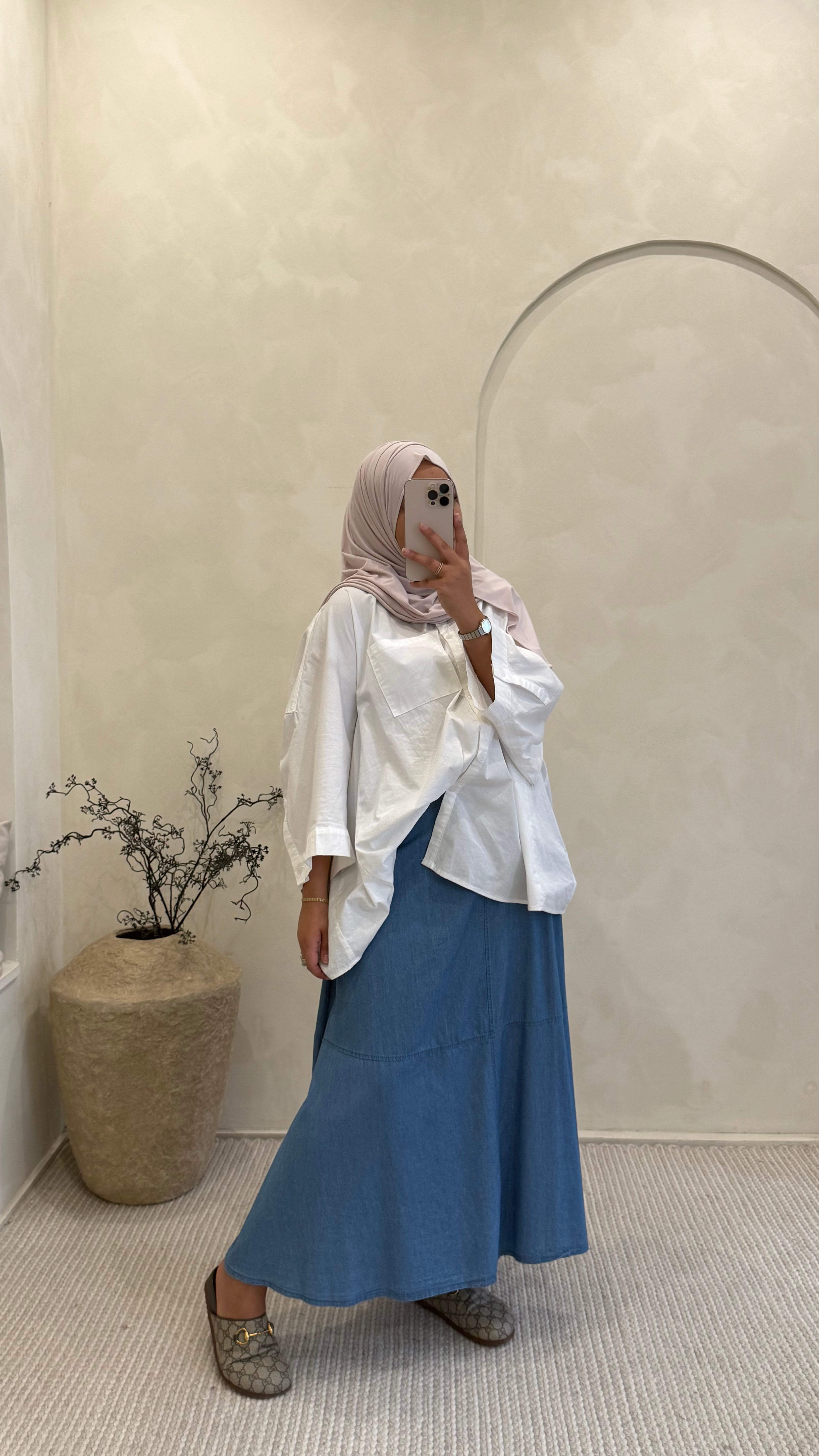 Jupe Ginna bleu clair