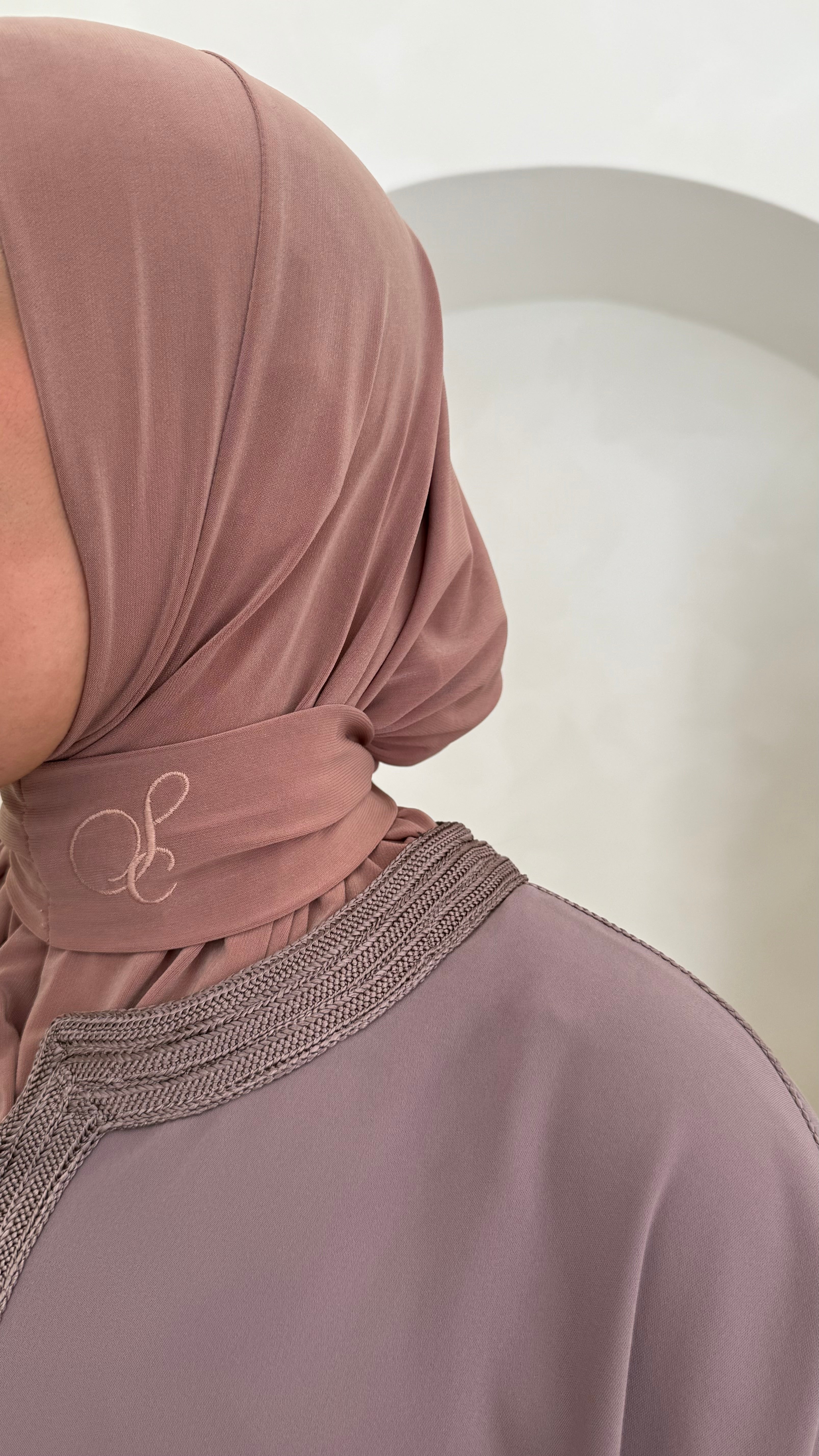 Cagoule signature jersey premium beige foncé