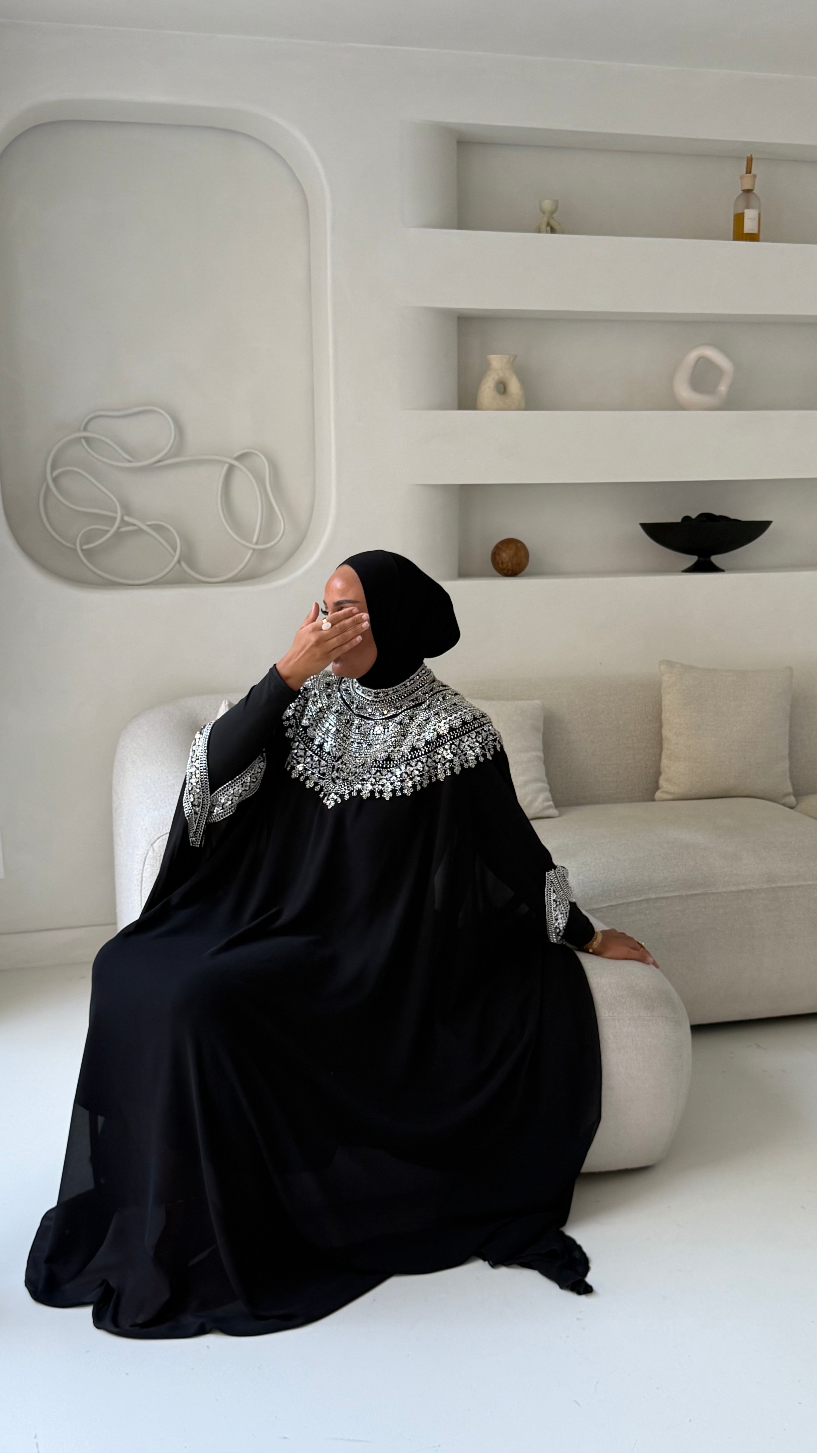 Abaya Qamar Black