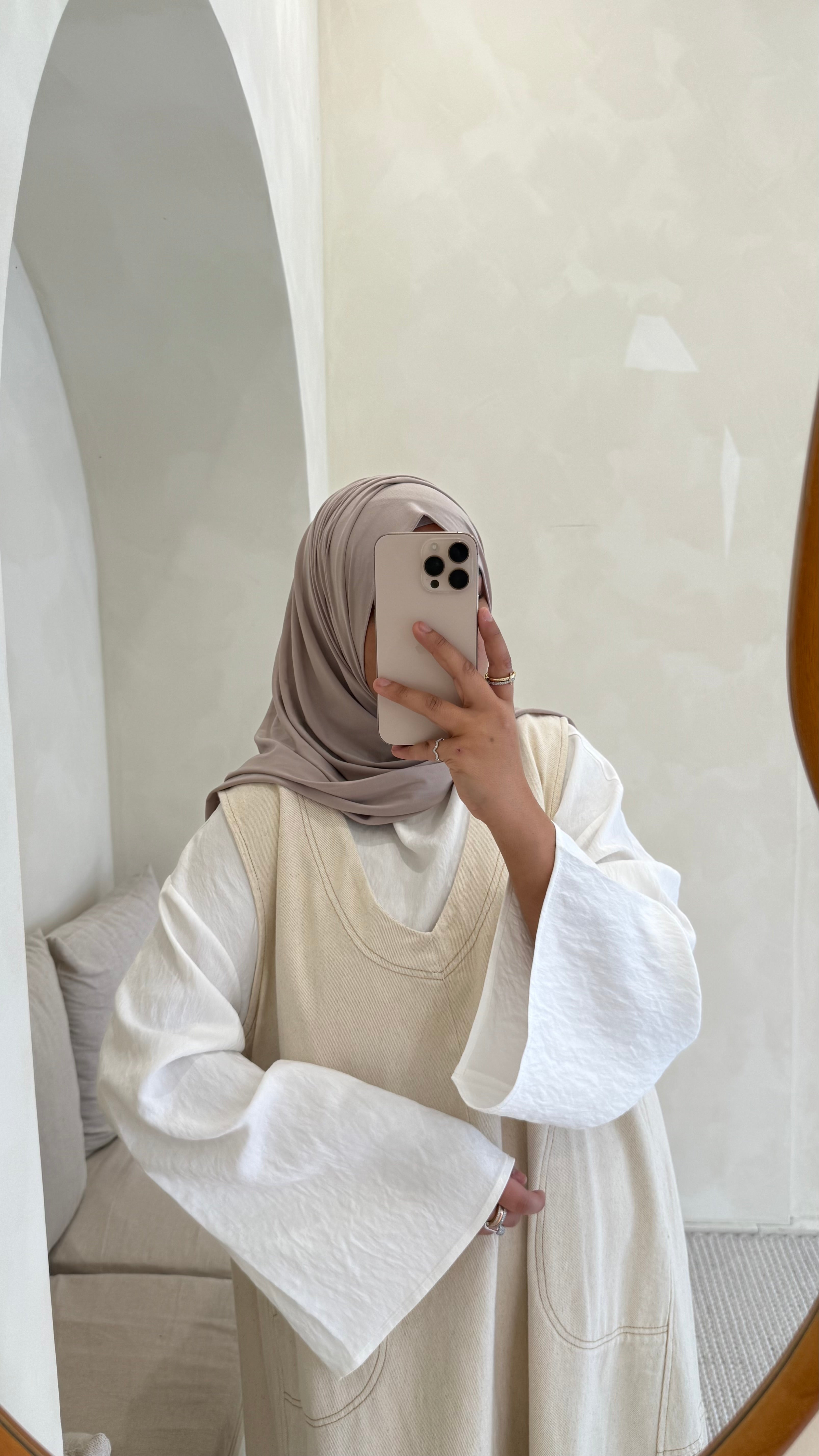 Robe ambre Beige