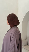 Cagoule signature jersey premium Marron