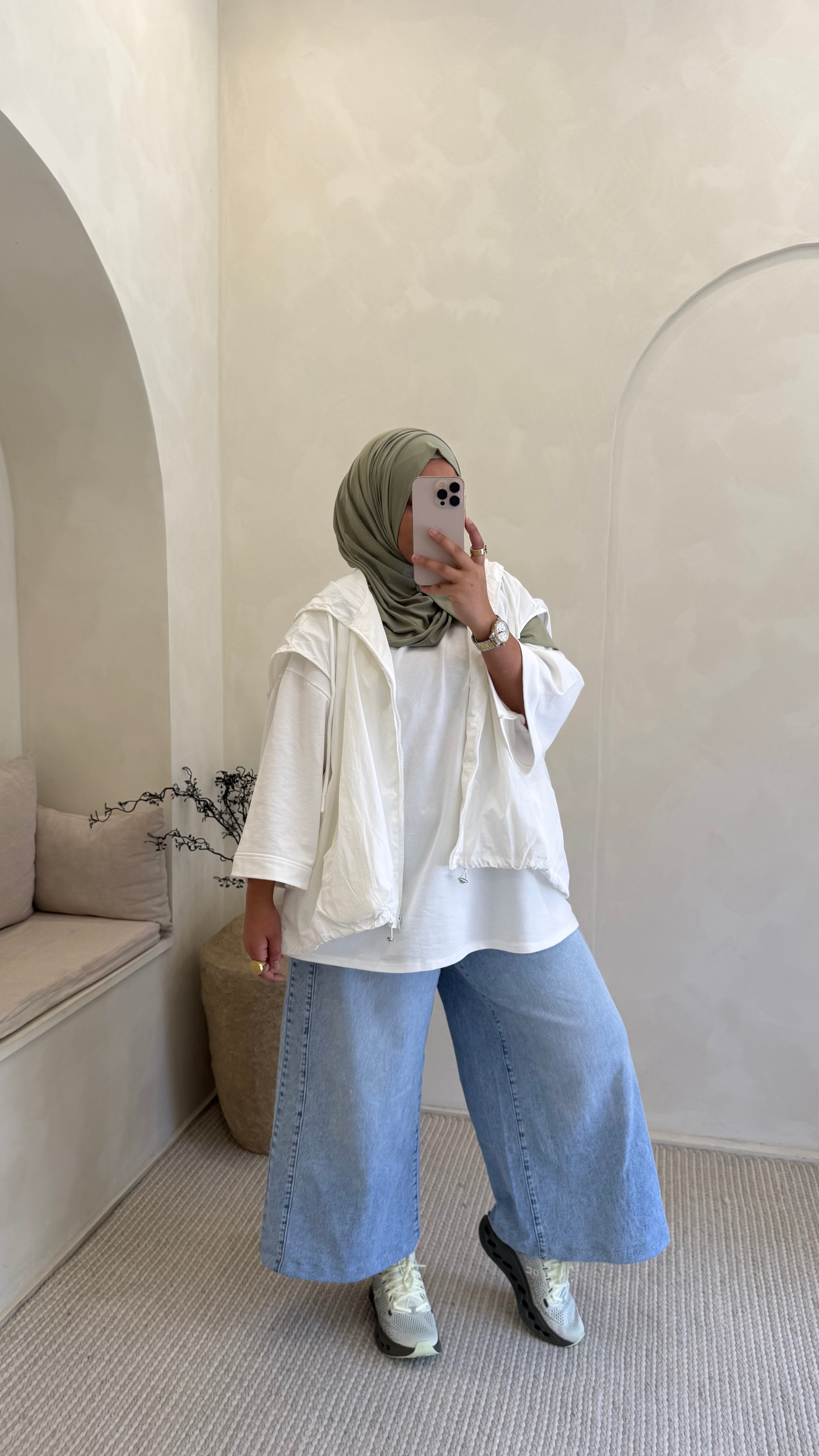 Veste Sweat Blanche
