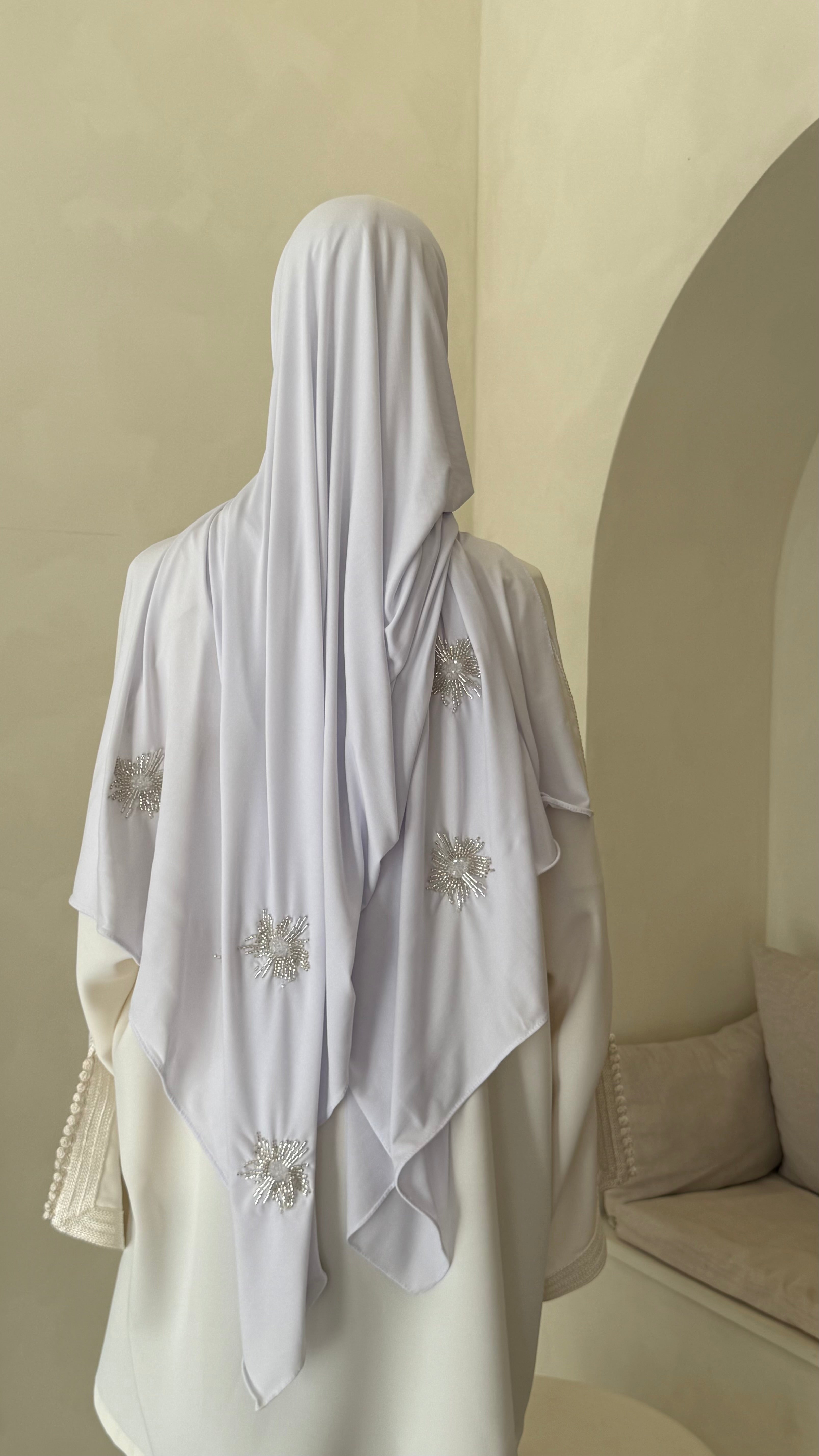 Jersey Premium à strass blanc