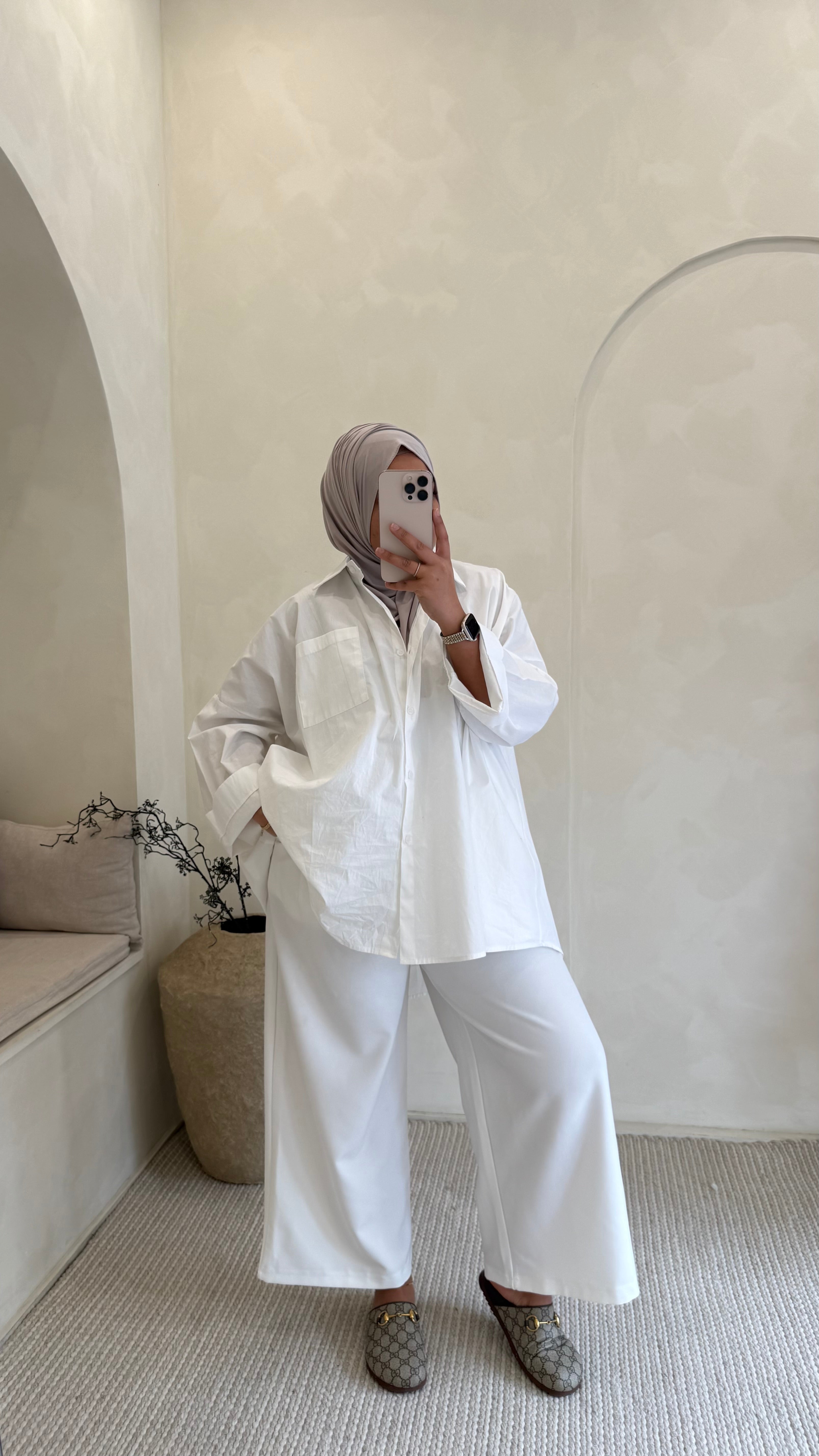 Pantalon Raya Blanc cassé
