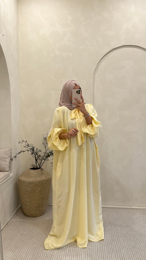 Abaya Dana Jaune beurre