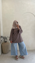 T-shirt sweat Taupe