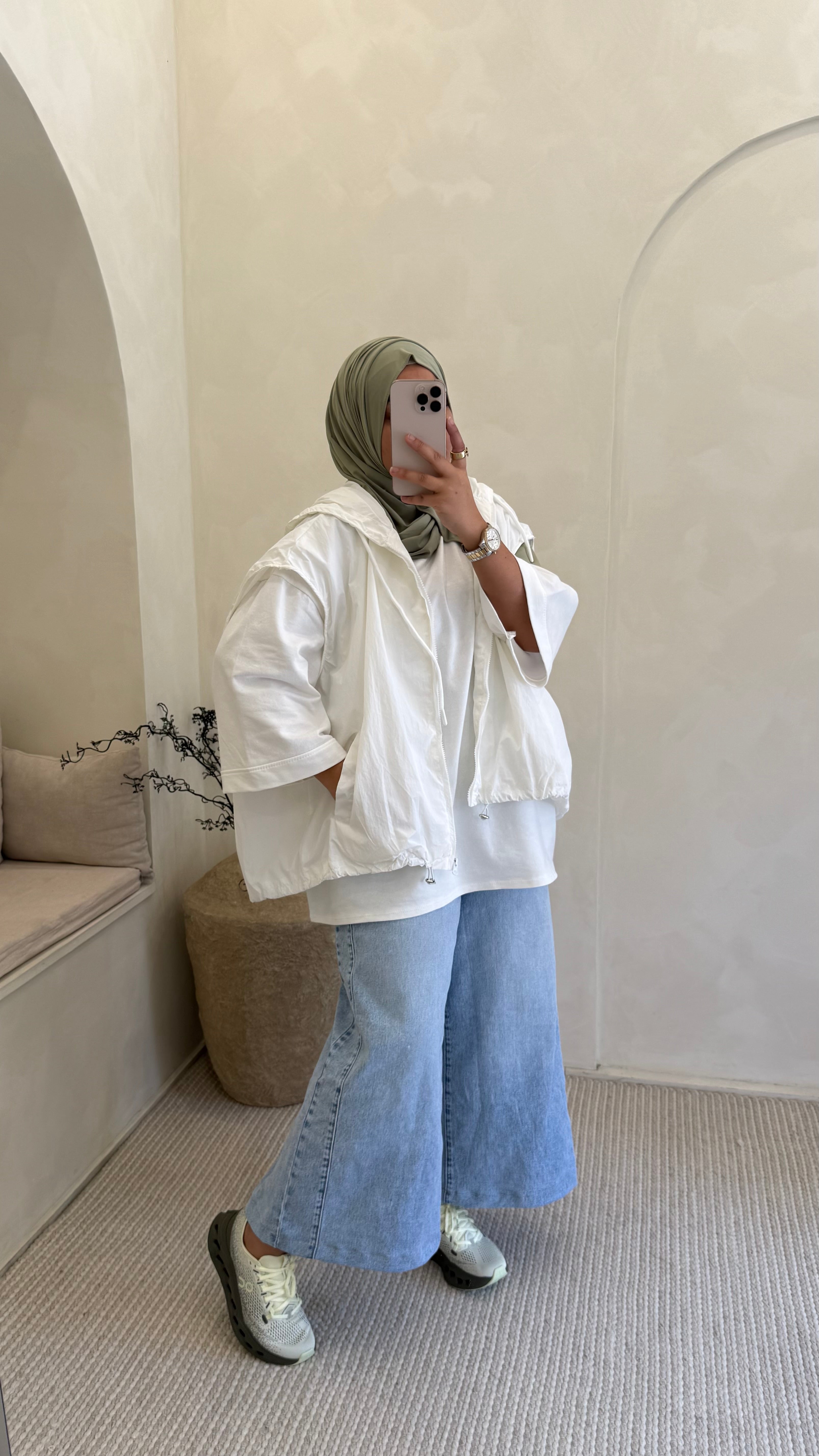 Veste Sweat Blanche