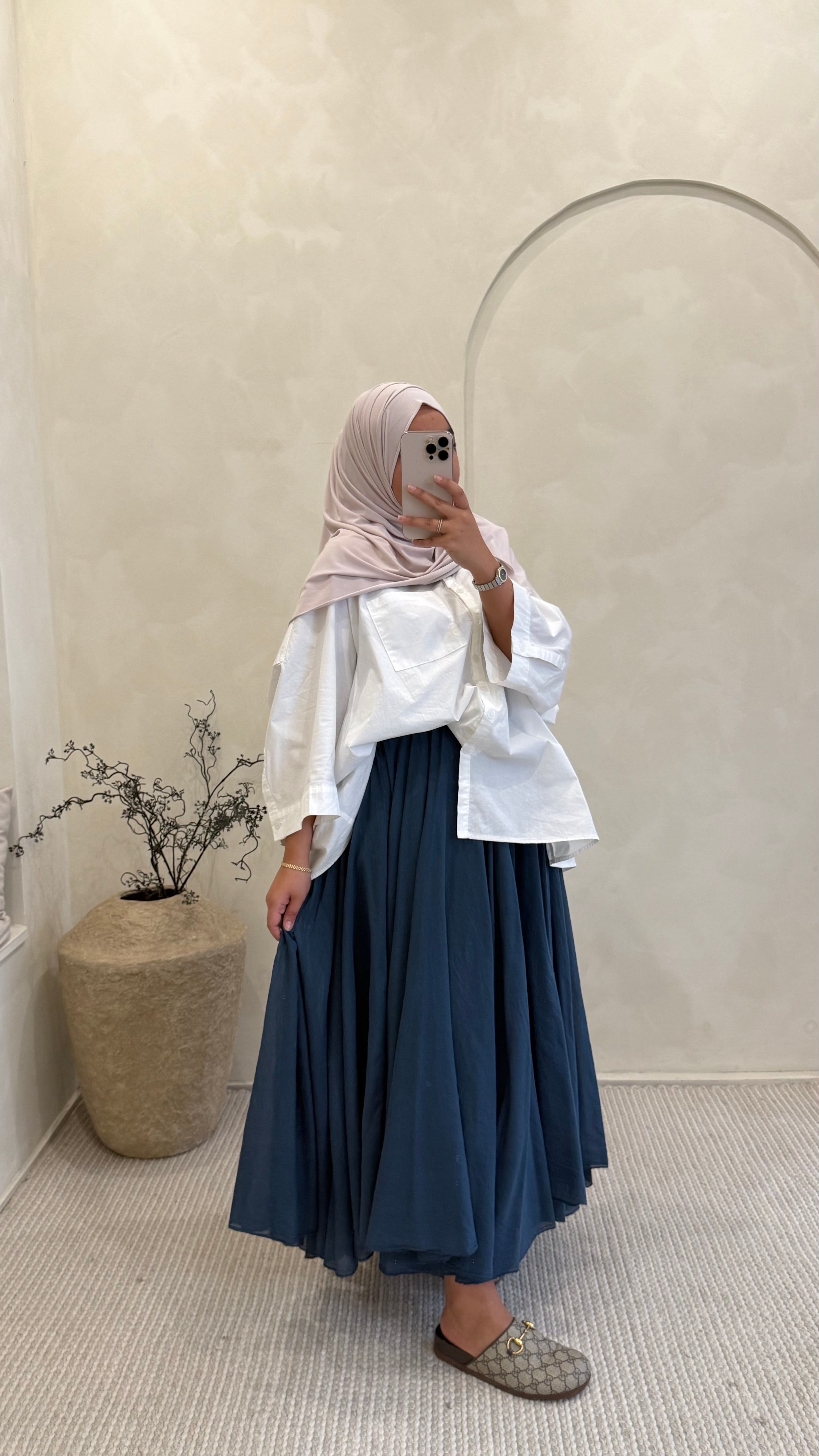 Jupe mia bleu marine