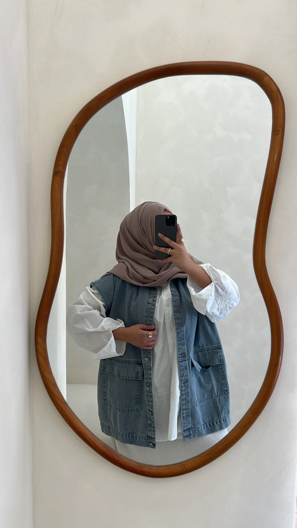 Veste en jean sans manche