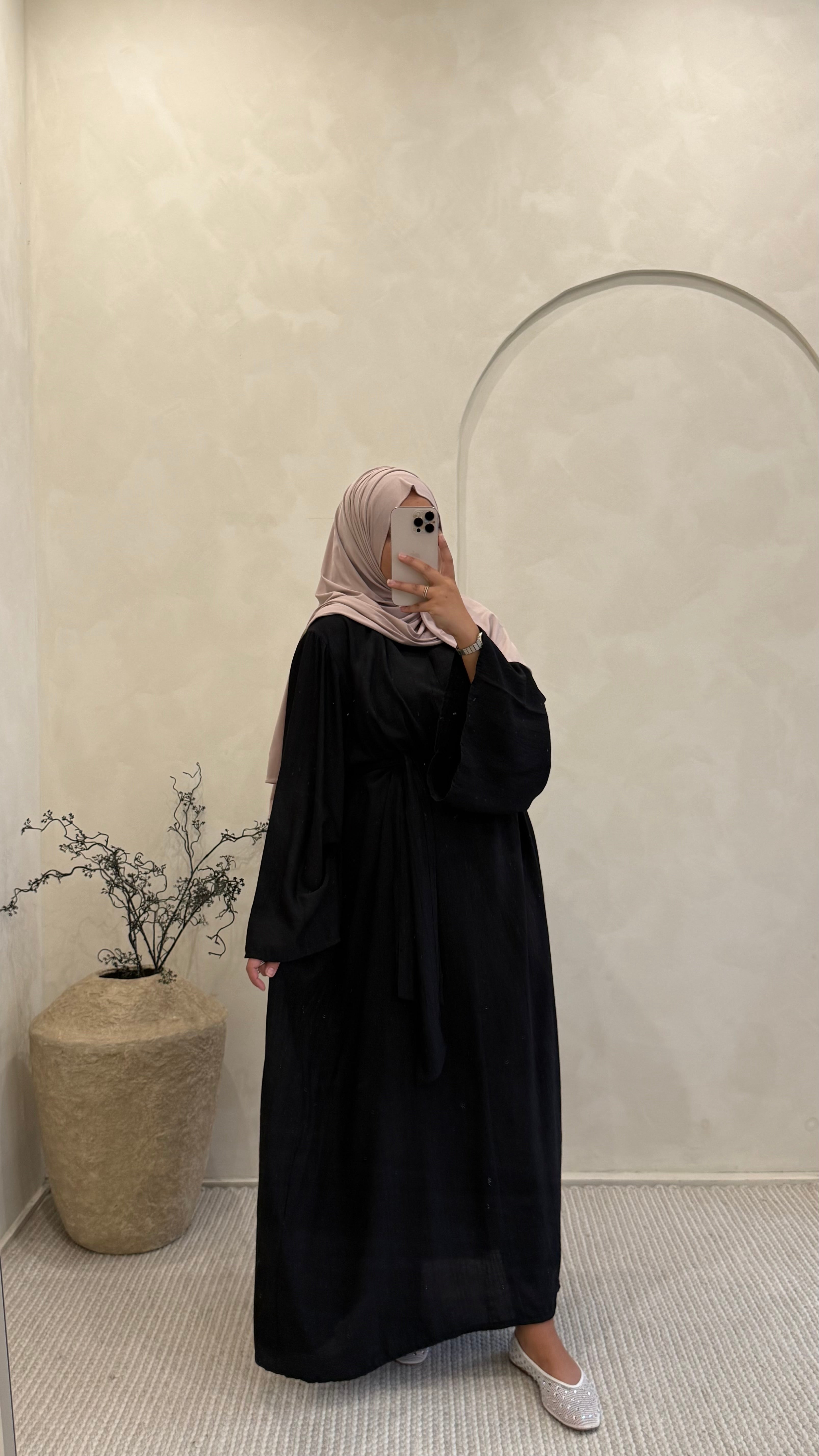 Abaya Ilham noir
