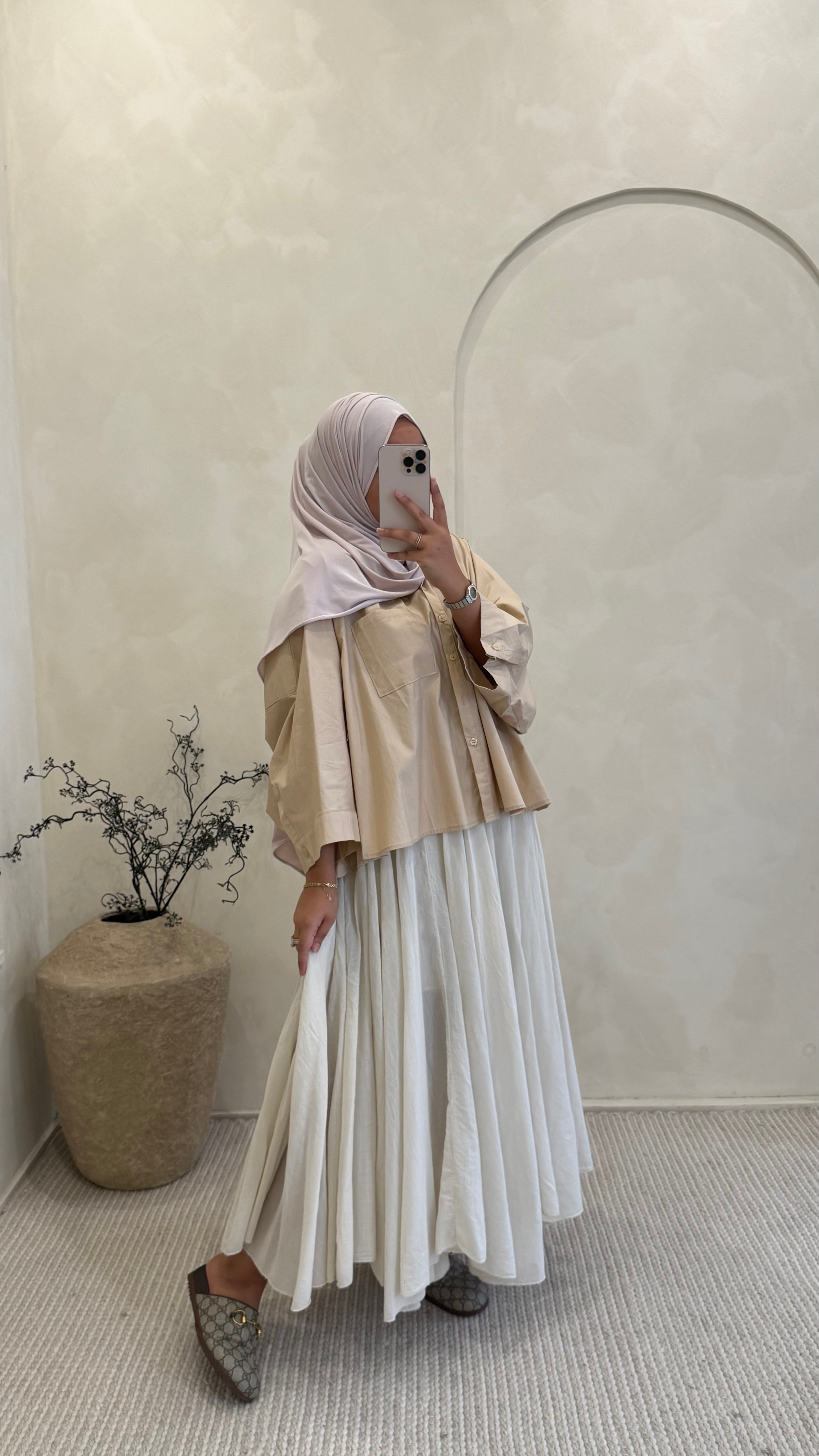 Chemise Olivia Beige