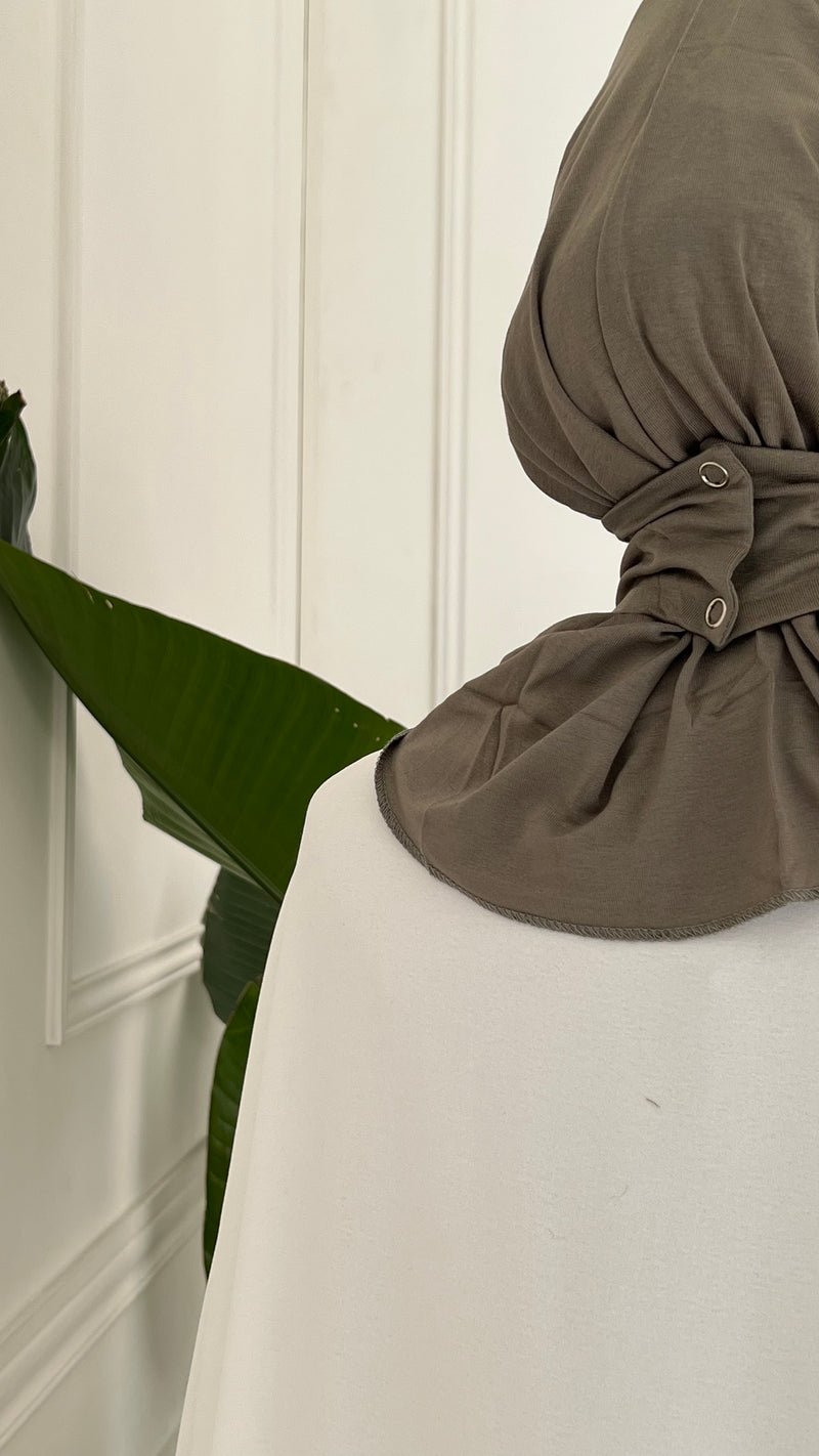 Hijab Cagoule à Pression