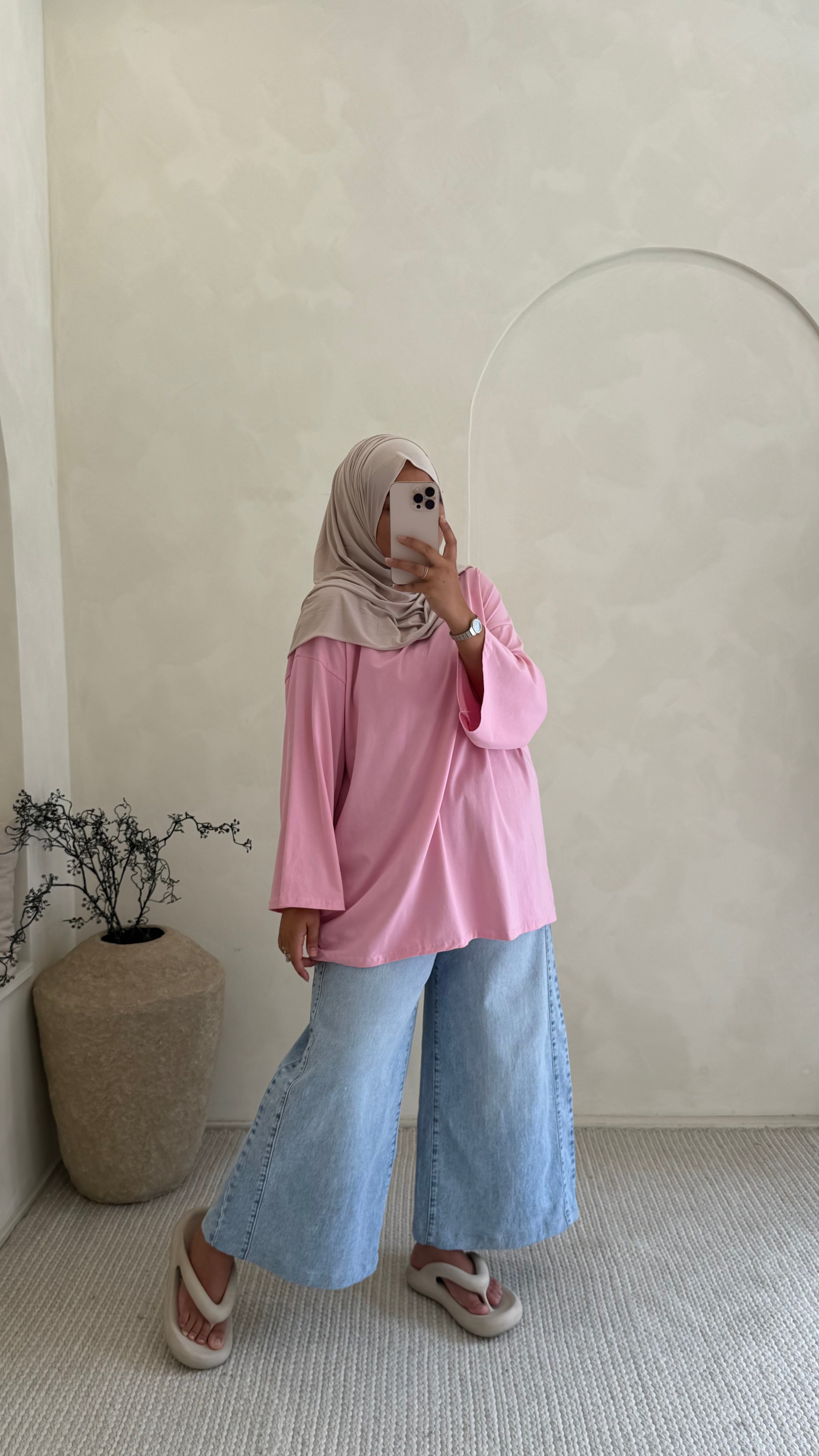 T-shirt sweat Rose