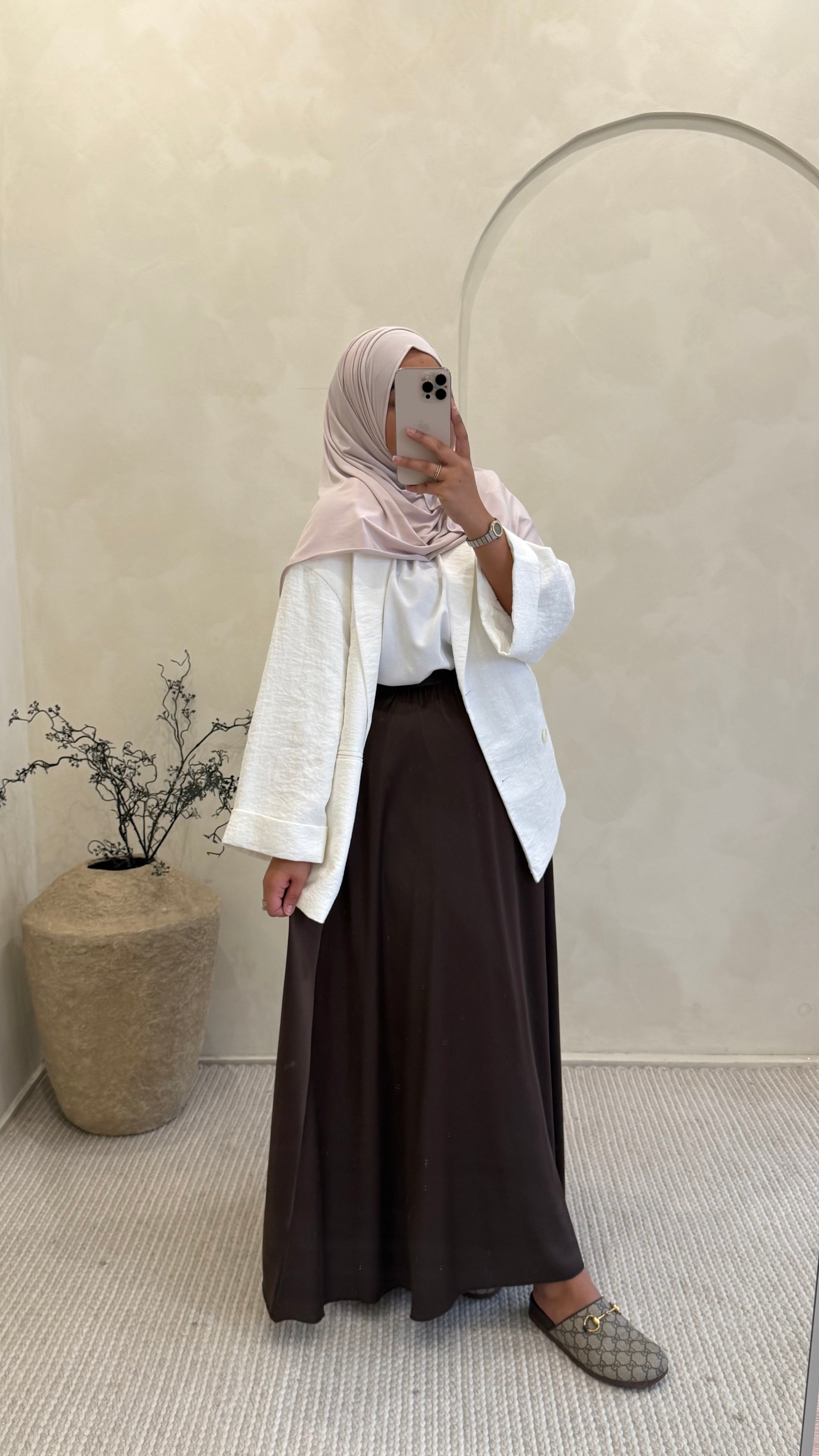 Jupe Alya marron