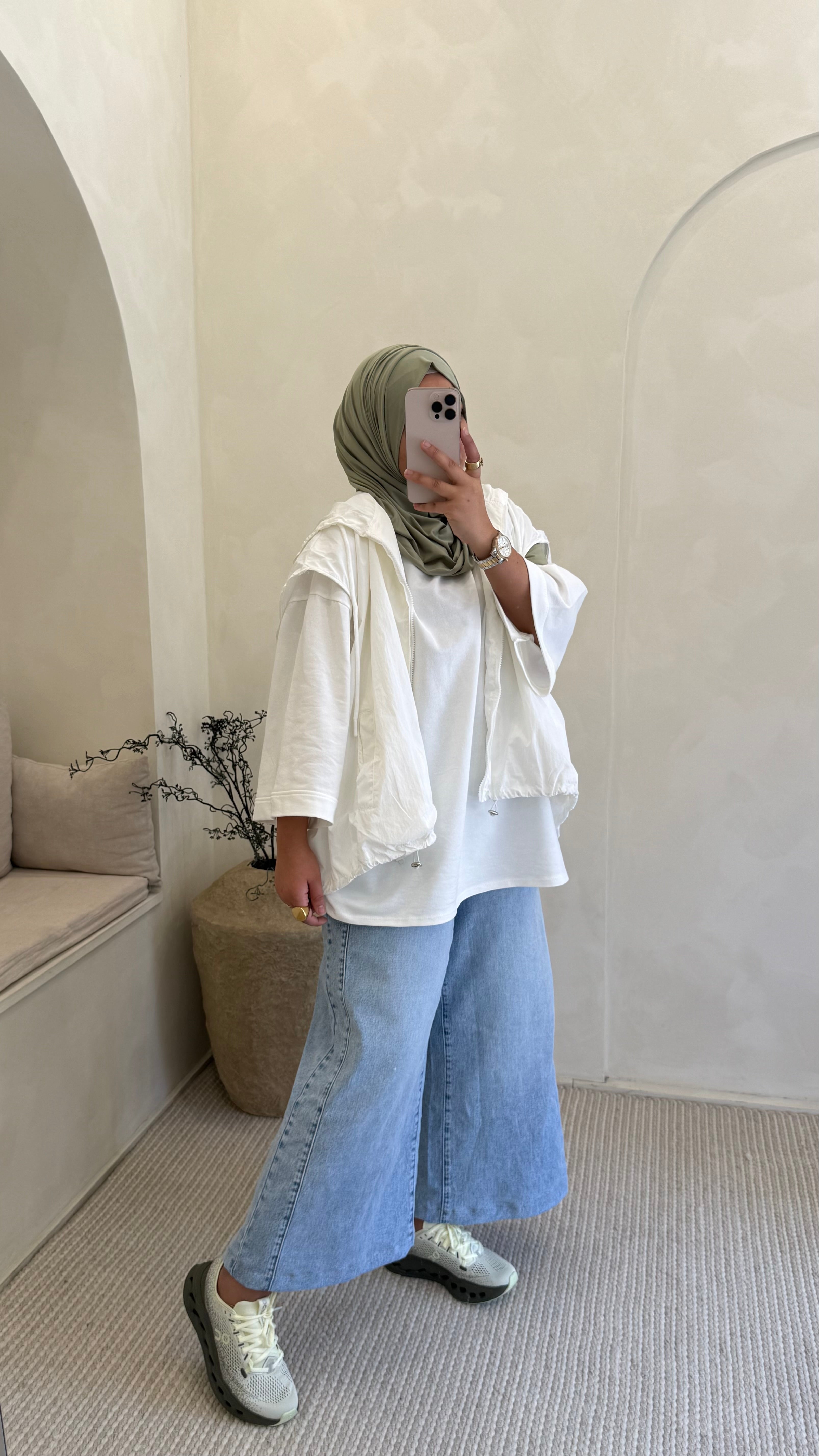 Veste Sweat Blanche