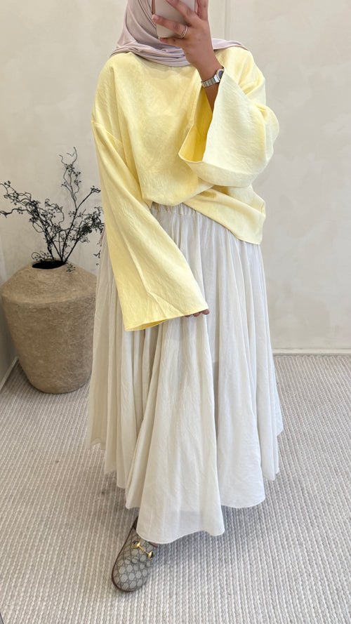 Blouse Ayna Jaune Linen