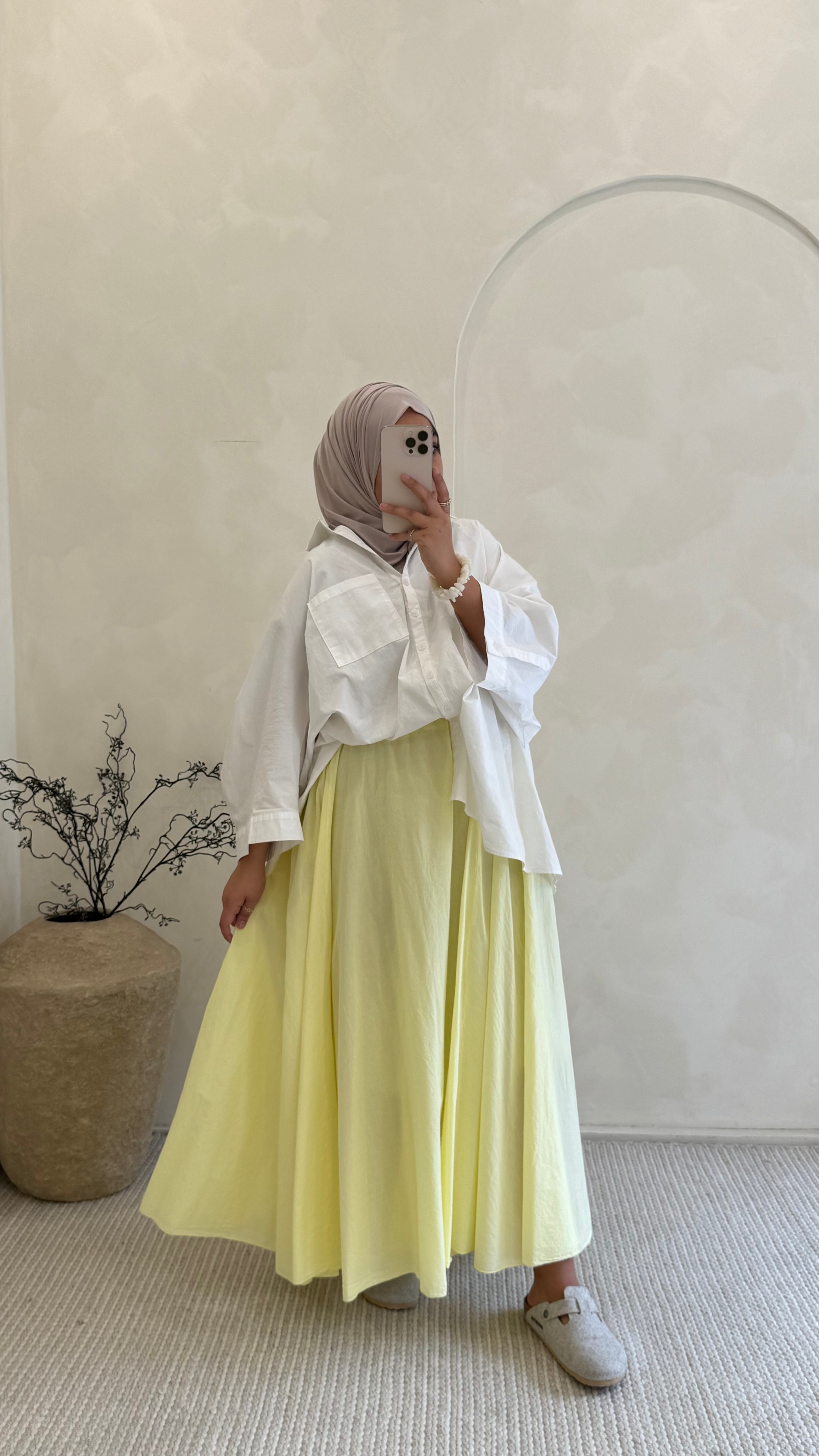 Jupe eva Jaune