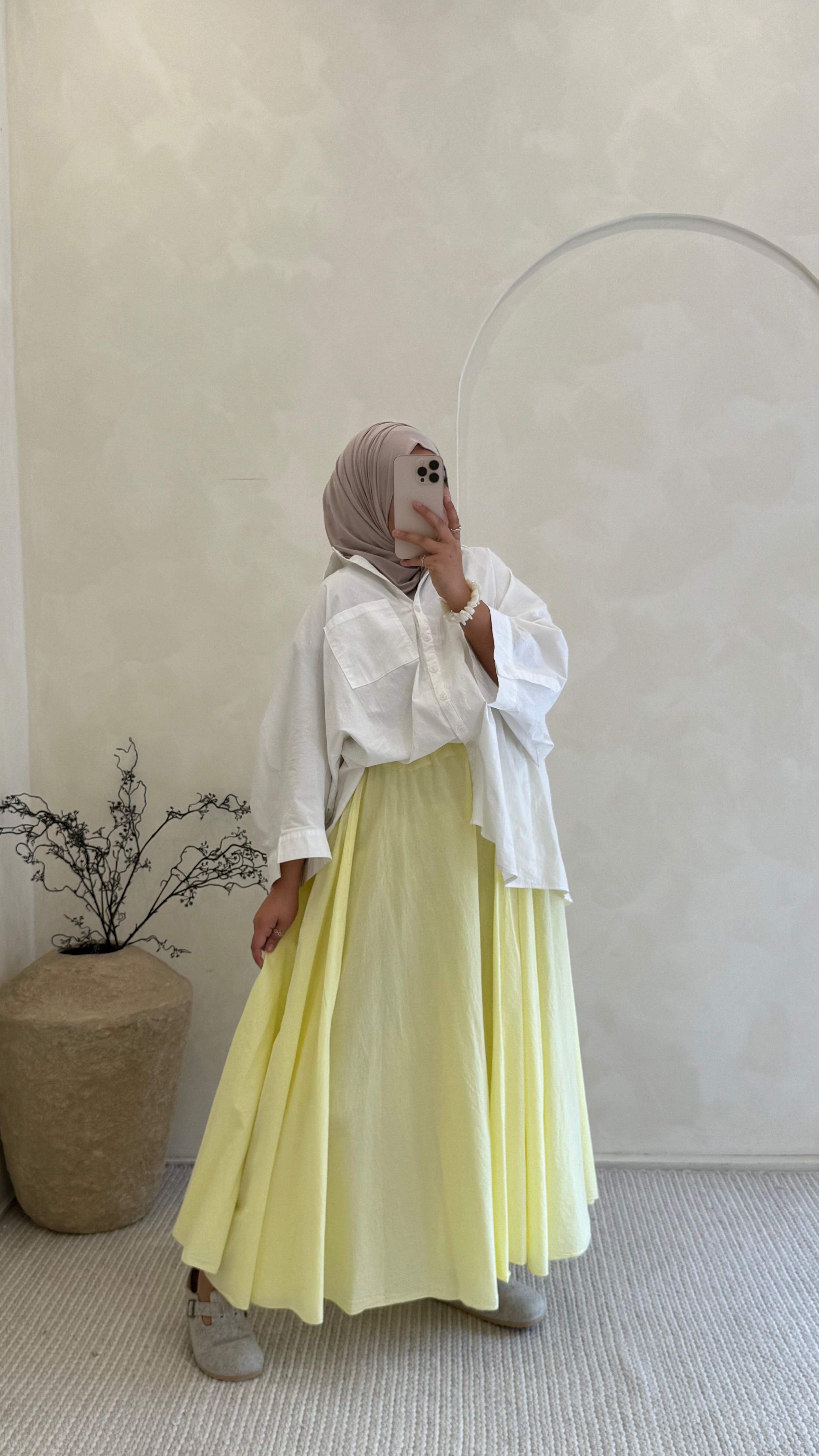 Jupe eva Jaune