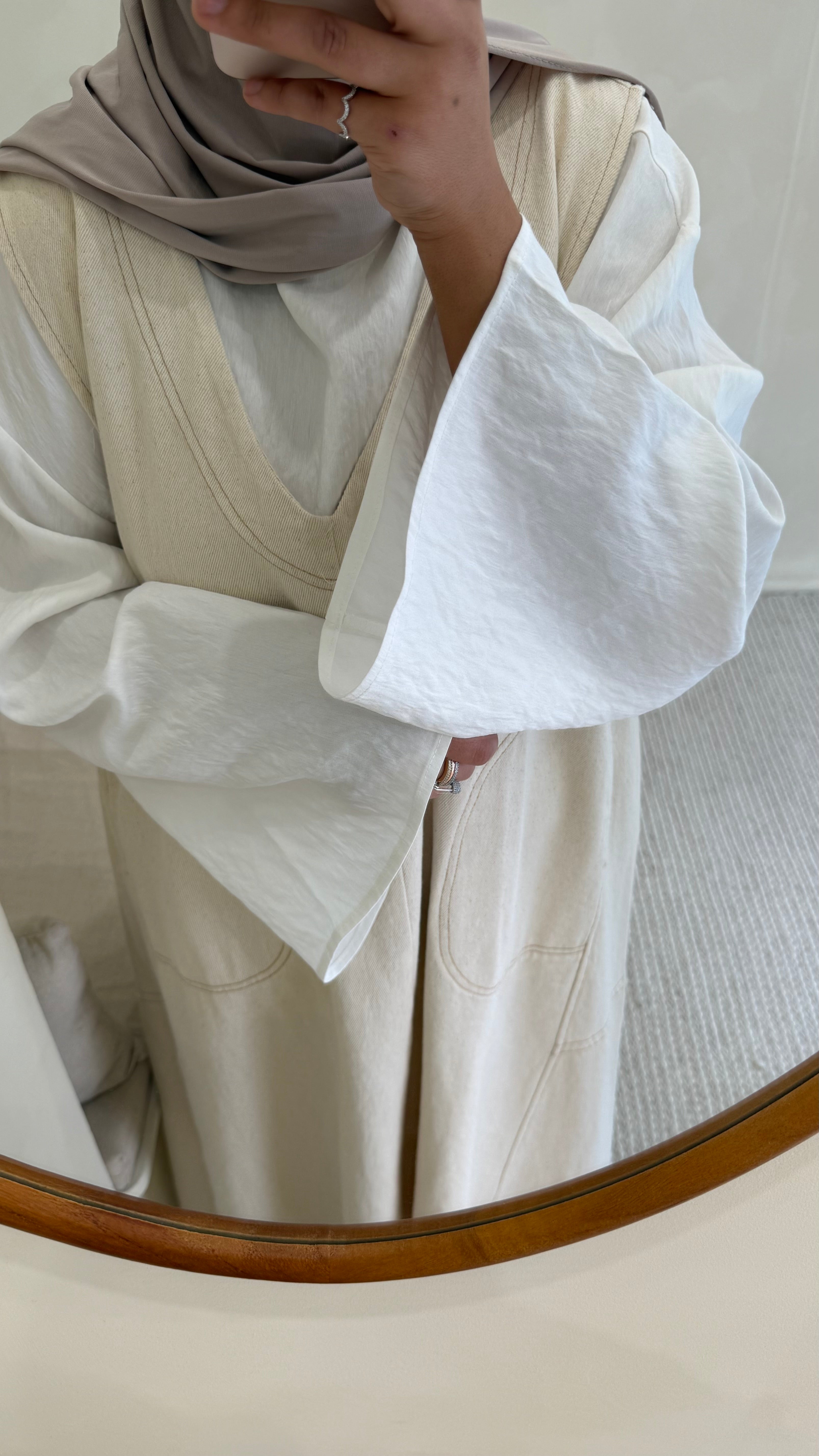 Robe ambre Beige