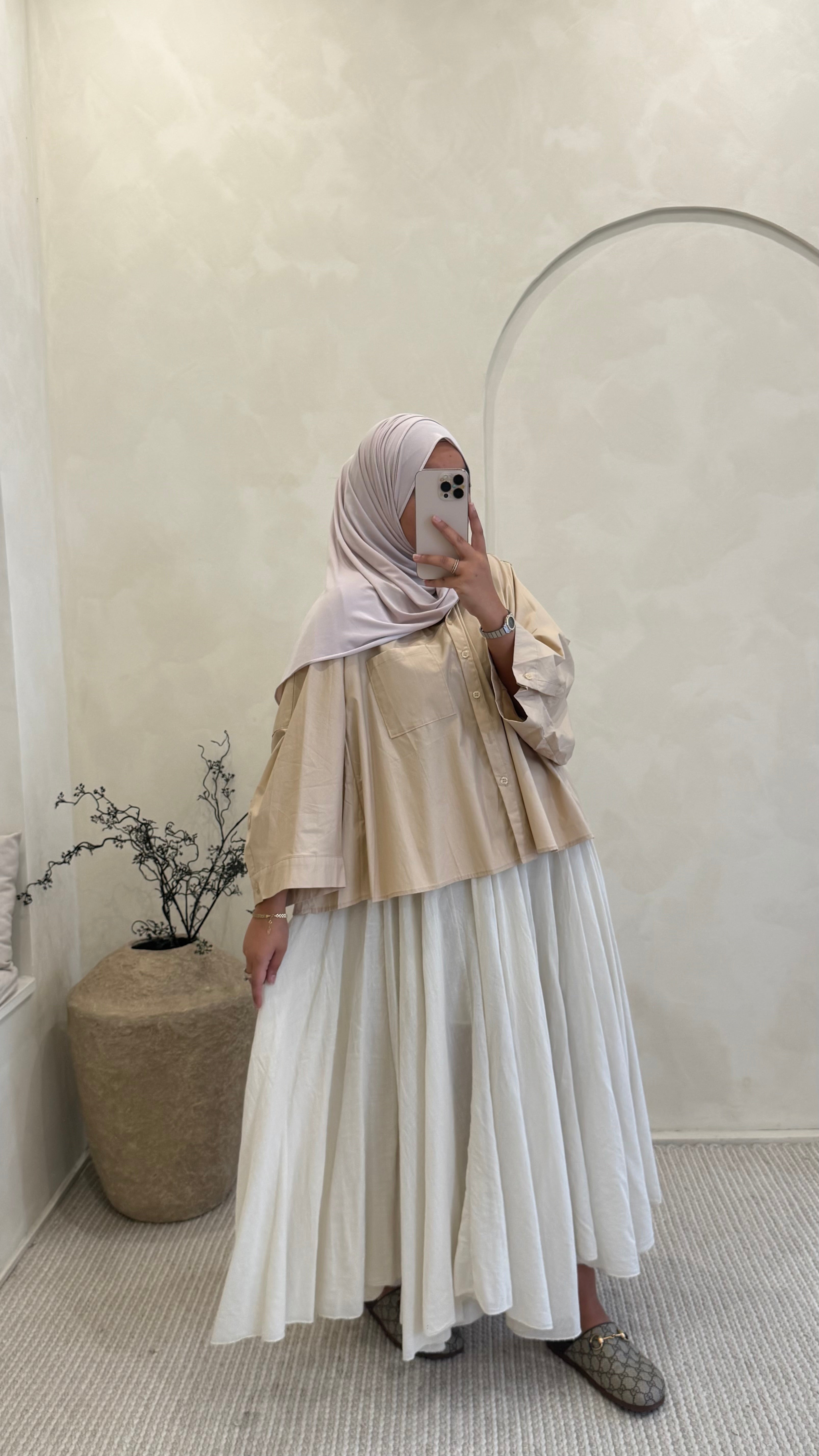 Chemise Olivia Beige