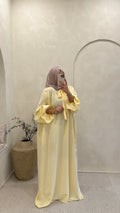 Abaya Dana Jaune beurre