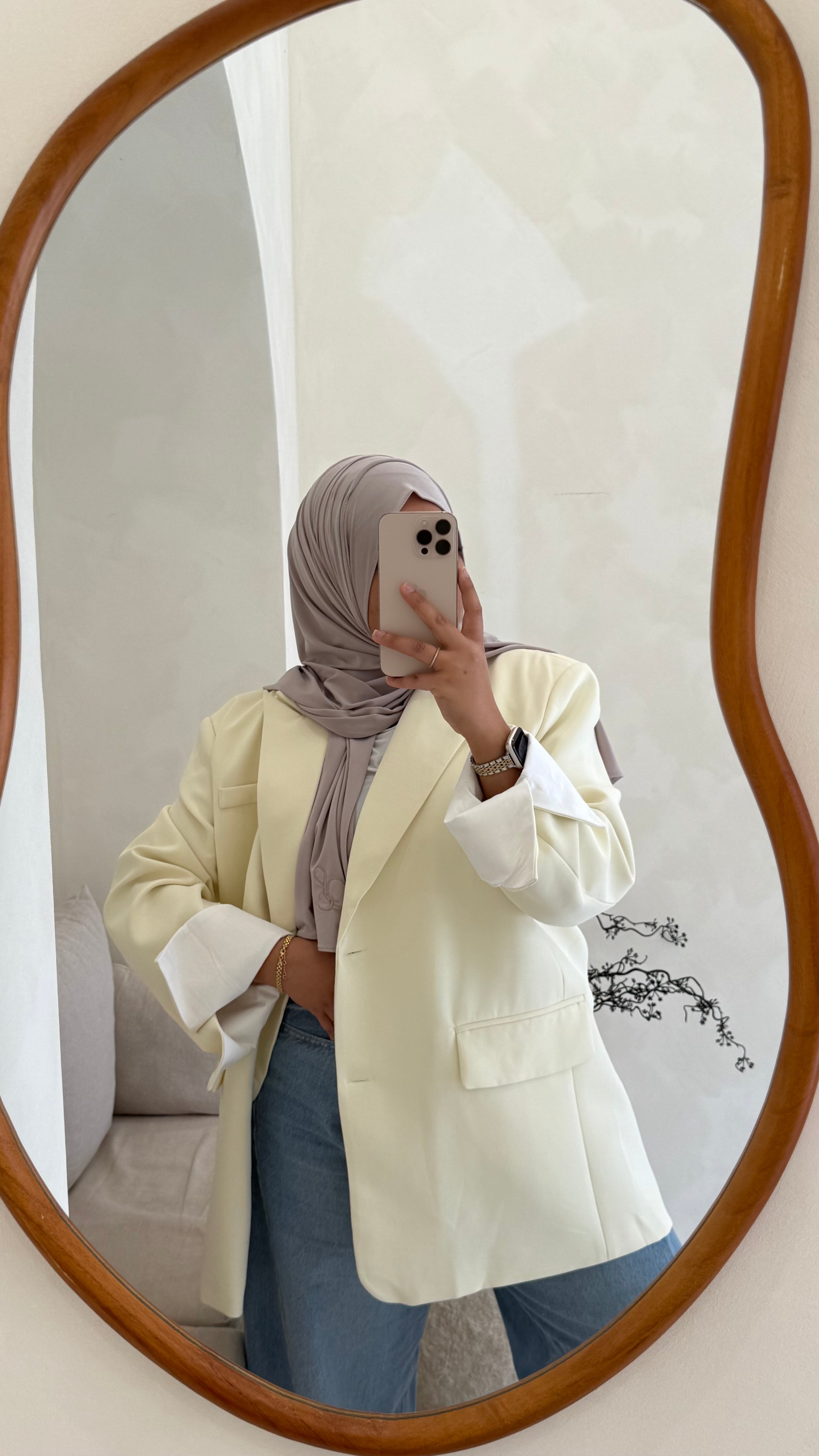 Blazer jaune oversize