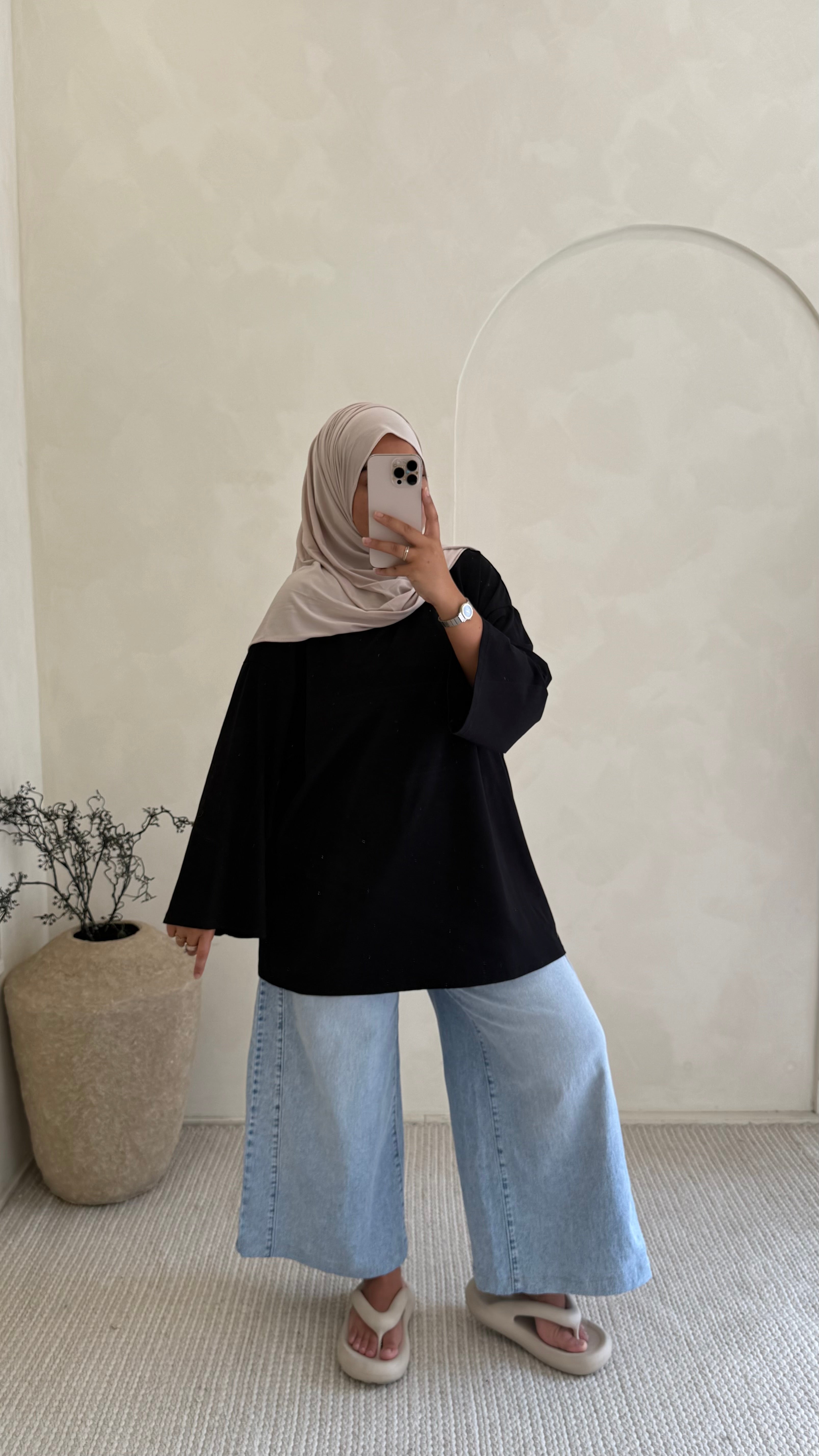 T-shirt sweat Noir