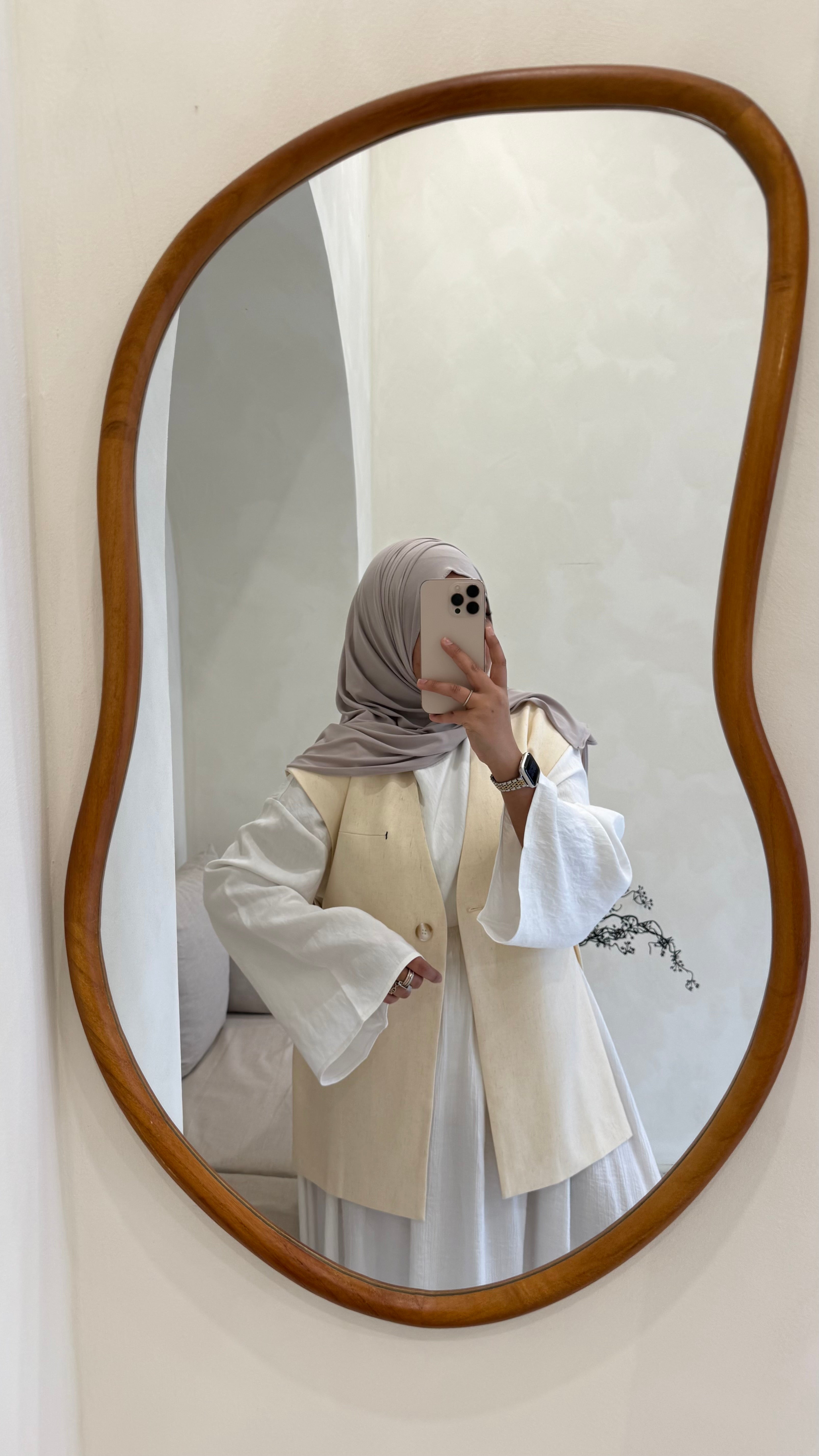 Blazer sans manche beige