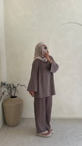 Pantalon Vanina taupe choco