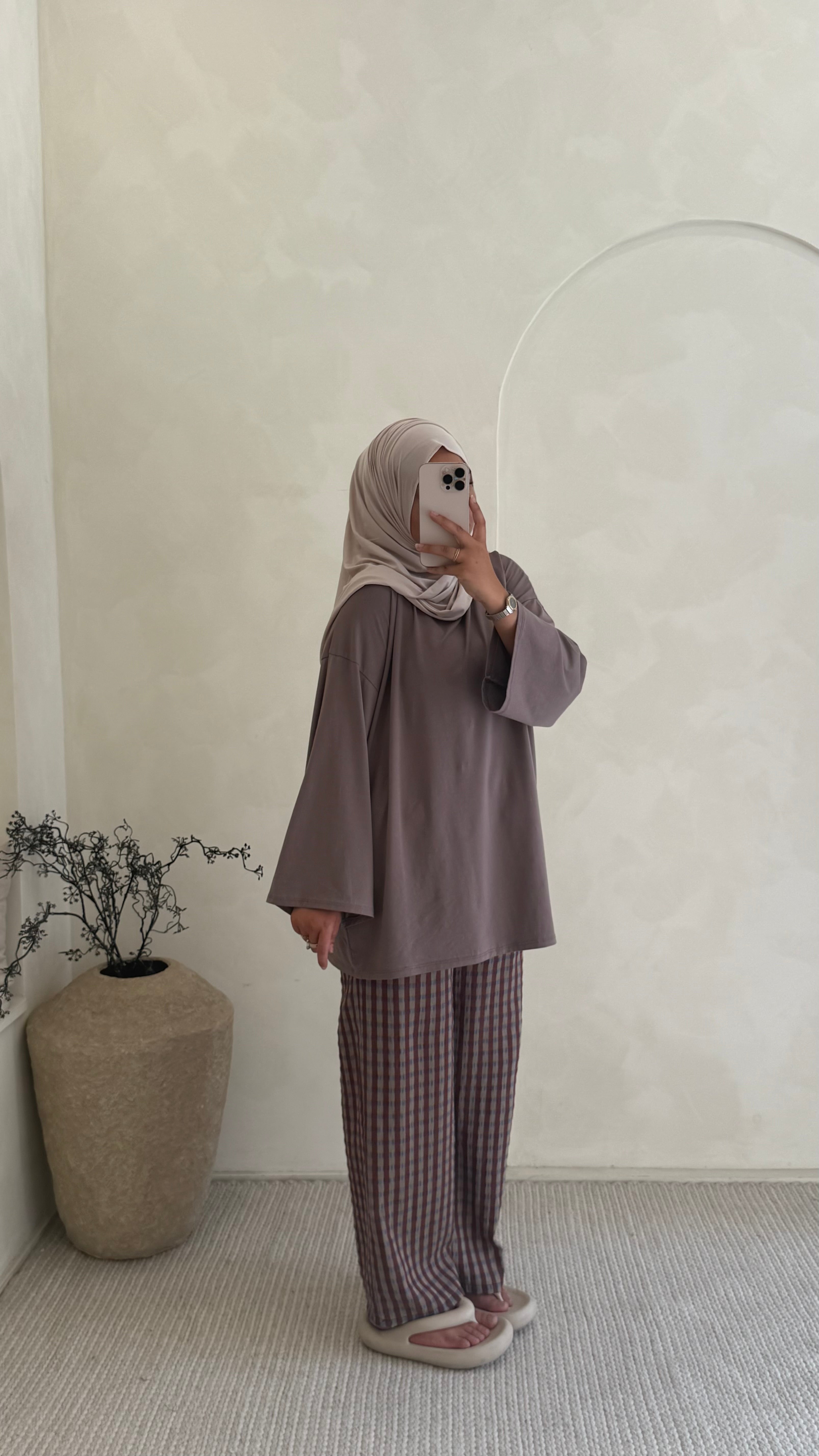 Pantalon Vanina taupe choco