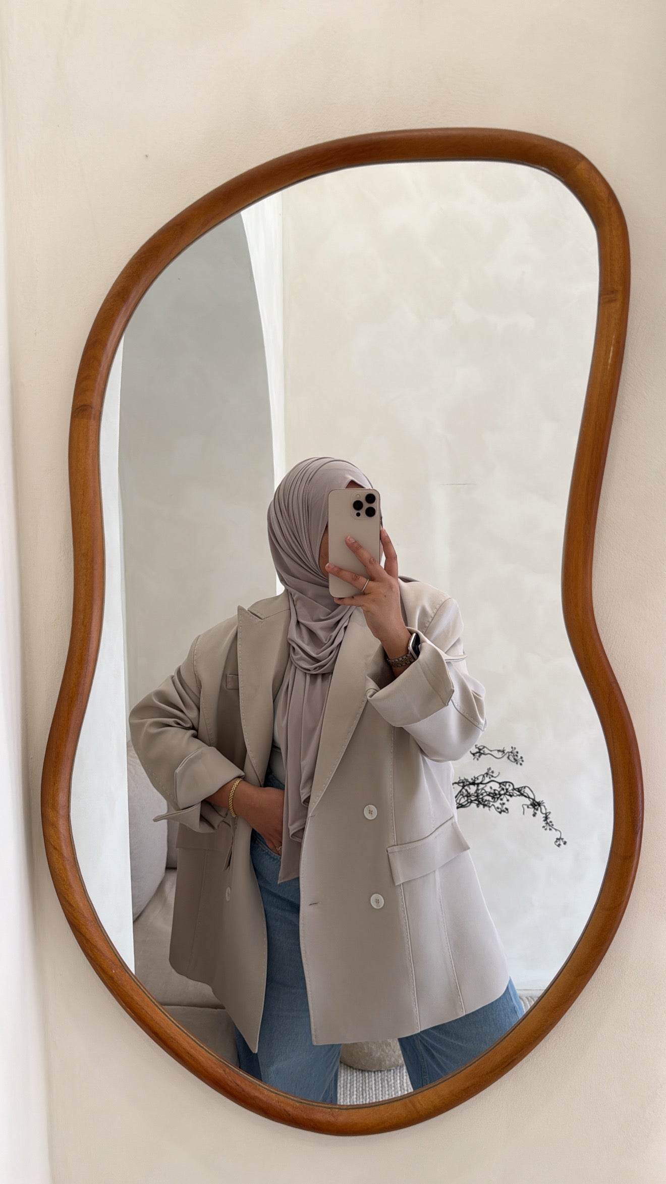 Blazer beige surpiqûre