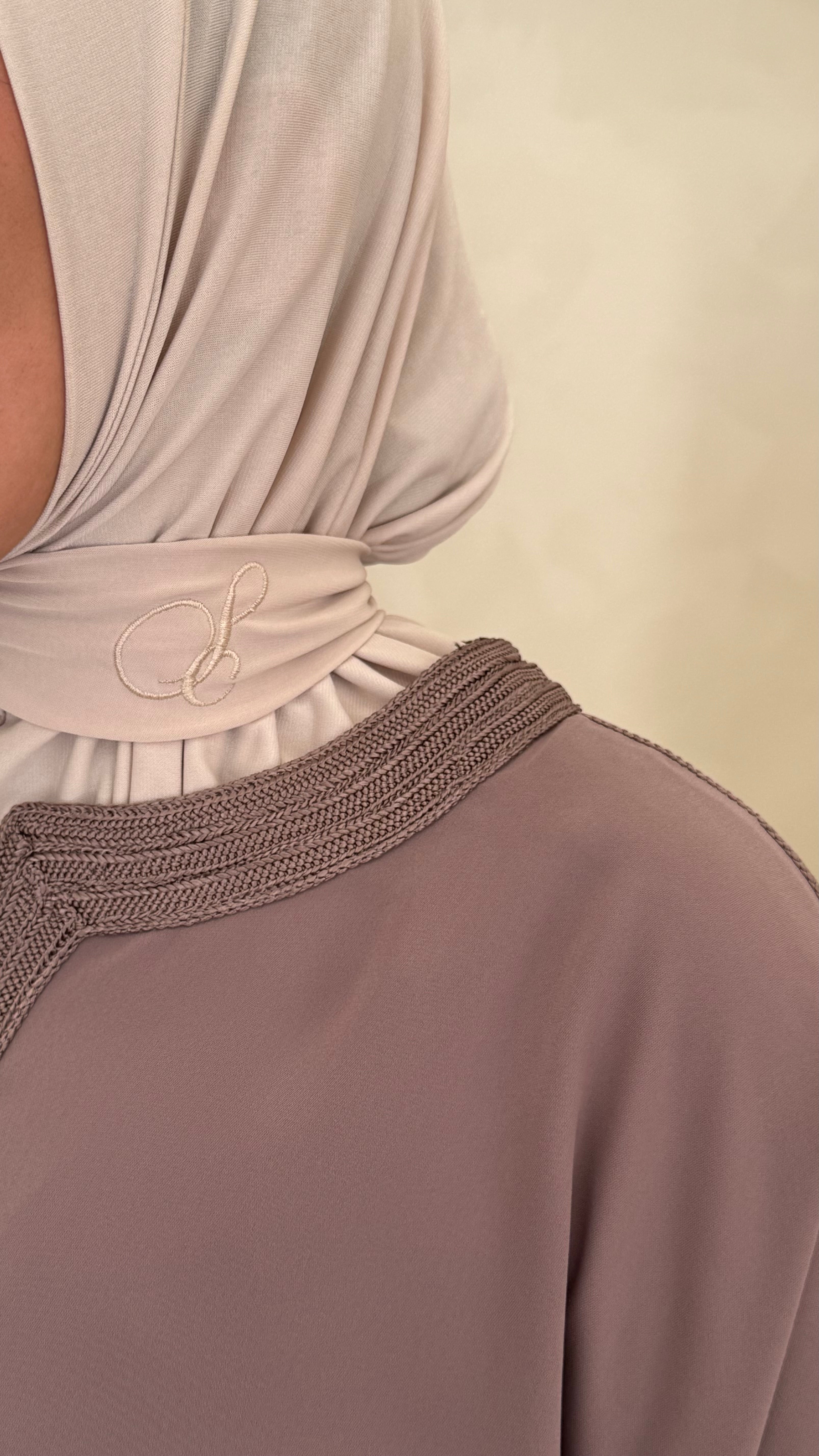 Cagoule signature jersey premium beige