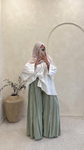 Pantalon Kay vert sauge