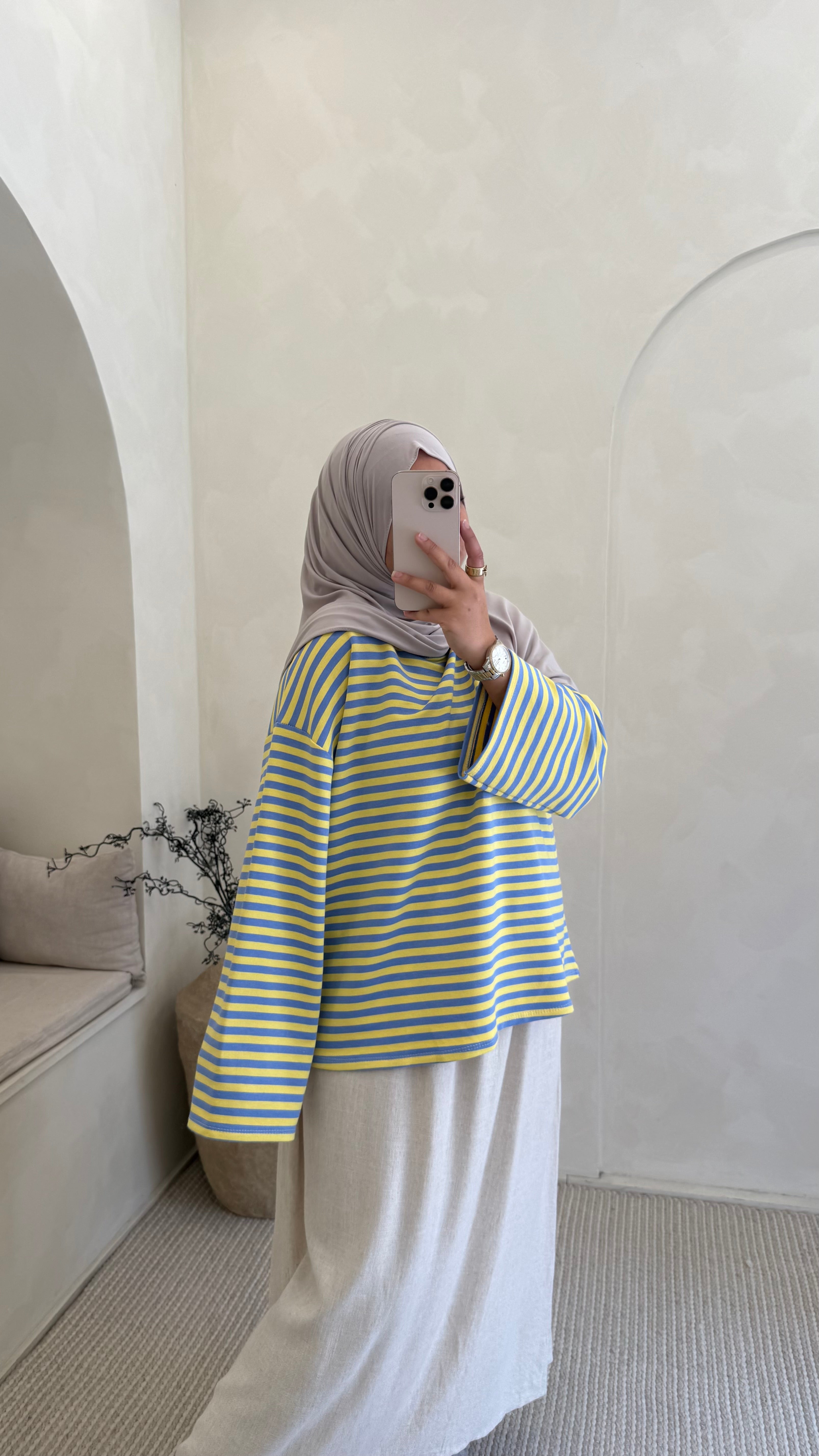 Pull Solal Bleu Jaune