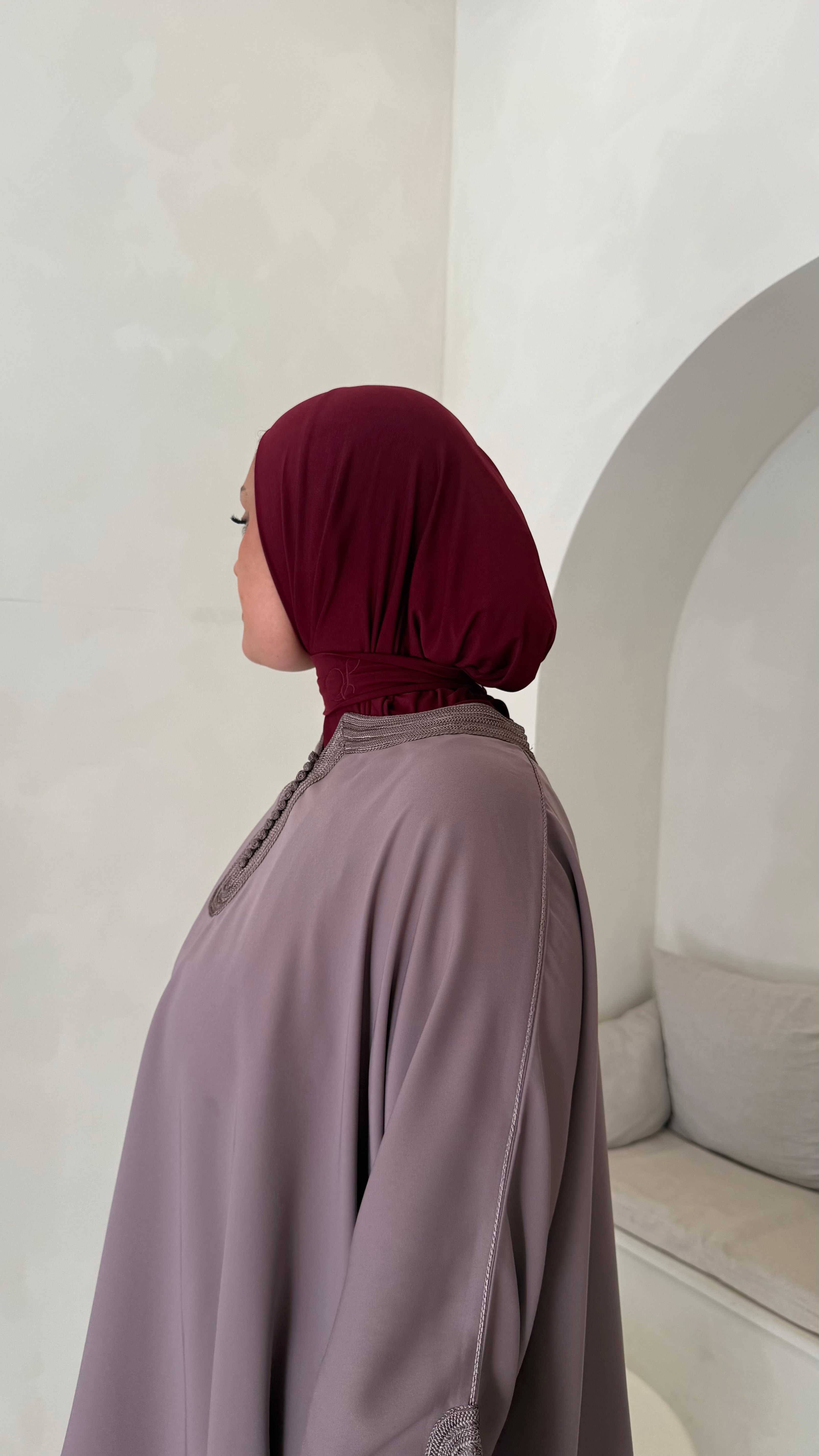 Cagoule signature jersey premium bordeaux